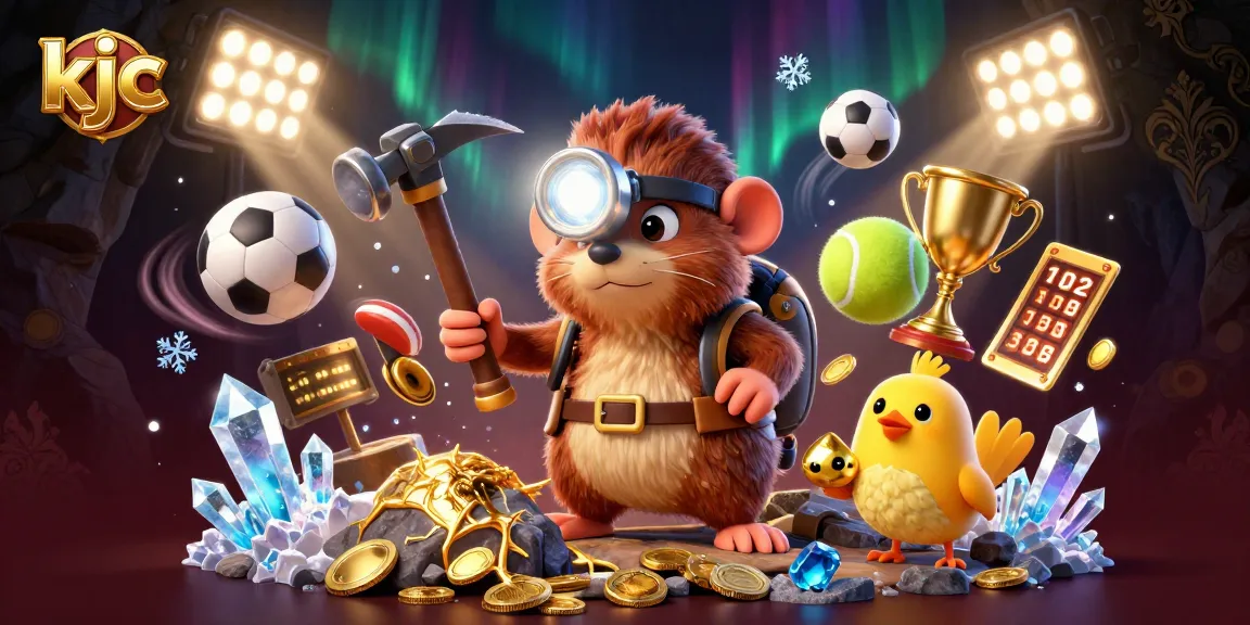 KJC showcases an exhilarating mining adventure with a treasure hunter, winning big in a lively casino landscape.