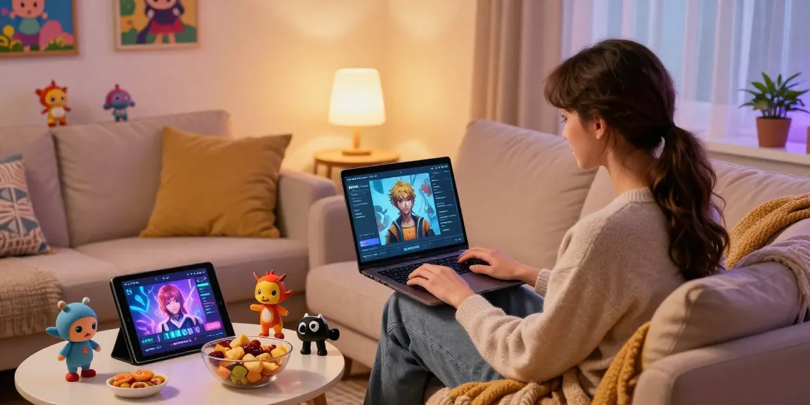 Engaging character ai nsfw roleplay scene with a cozy home setup and interactive elements.