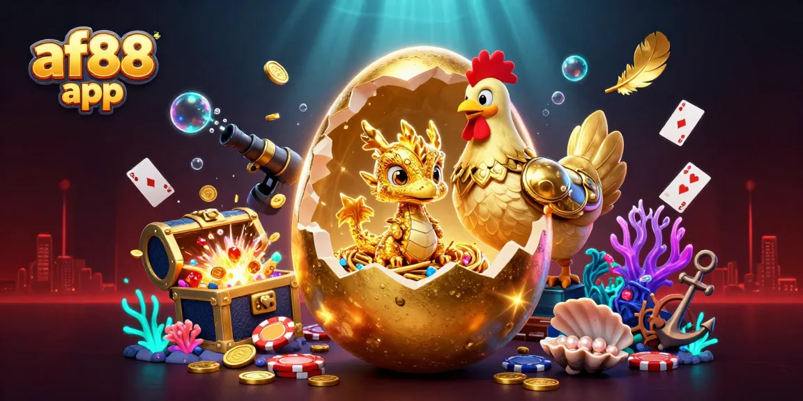 Engage with the vibrant af88 app, showcasing a golden dragon in a lively casino theme.