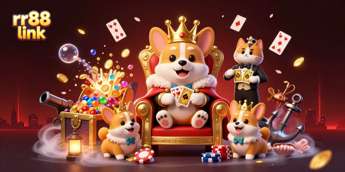 Engage with rr88 link and enjoy a vibrant casino experience featuring lively cartoon characters and rich gaming elements.