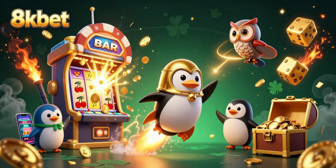 Experience thrilling gaming adventures with 8xbet’s animated night sky casino scene.