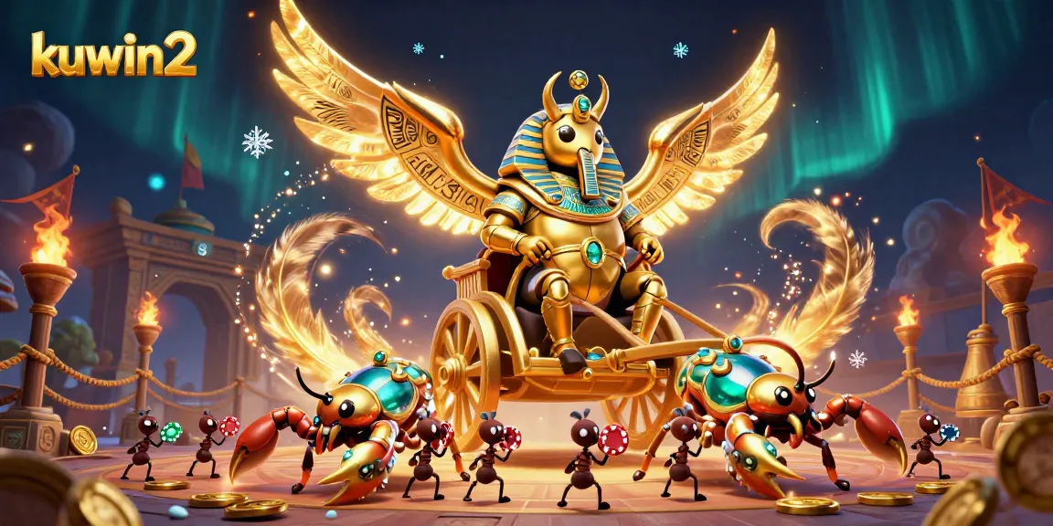 Engage in thrilling gameplay with kuwin2 surrounded by golden treasures and an exciting atmosphere of chance.
