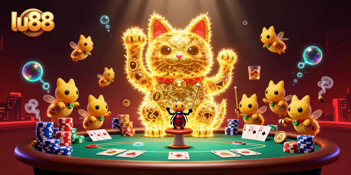 Embrace thrilling casino action with lu88's vibrant lucky cat and gaming elements.