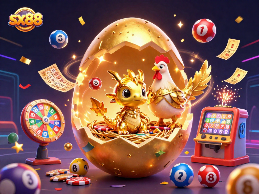 Engage with sx88 for a thrilling gold-crystal dragon and lottery-themed gaming experience.