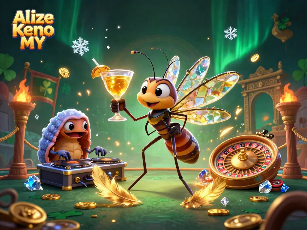 Experience thrilling gameplay in Alize Keno MY with exciting golden roulette and dynamic characters.