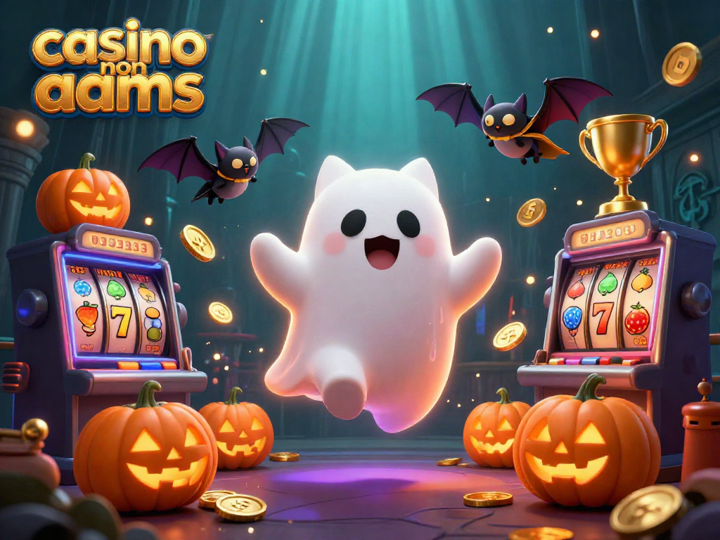 Scopri un affascinante casino non aams con un gatto fantasmino e un pipistrello dorato che fluttuano.